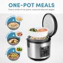 AROMA Digital Rice Cooker, 4-Cup (Uncooked) / 8-Cup (Cooked), Steamer, Grain Cooker, Multicooker, 2 Qt, Stainless Steel Exterior, ARC-914SBD