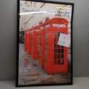 MCS Trendsetter 24x36 Poster Frame Black High-Gloss, Vertical & Horizontal Wall Hanging Large Picture Frame for Photos, Posters & Art Prints (2-Pack)