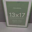 Homeforia 13x17 Green Picture Frame, High-End Metal, 10x14 Mat, Glass | High End Aluminum, Tempered Glass, Acid-Free 10x14 Removable Mat, 13x17 in Edge-to-Edge Display 17x13, Wall Kit, Set Of 1