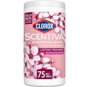 Clorox Scentiva Disinfectant Wipes, 4 Pac
