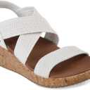 Skechers Women's Arch Fit Beverlee-Love Stays Wedge Sandal, 5.5 (10, White)