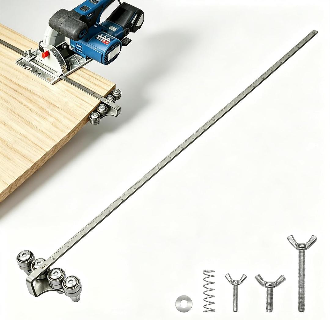 Circular Saw Guide Rail, 24in Positioning Calipers for Circular Saw