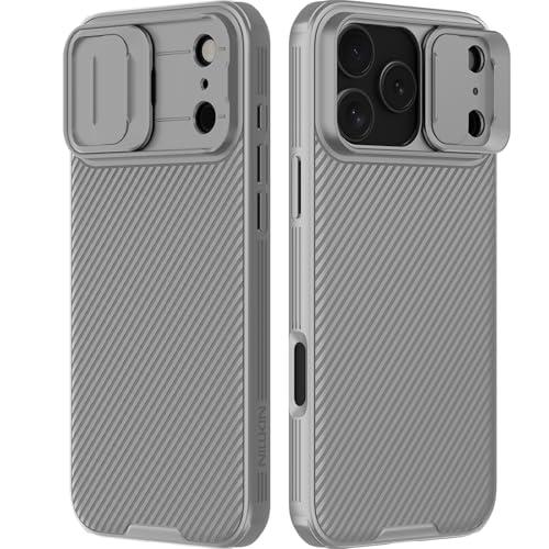 Nillkin Camshield Case for iPhone 17 Pro Max Case, [Built-in Dual Camera Cover][Slim Profile] [Military Grade Drop Protection] Shockproof Bumper Phone Case 6.9 inch 2025 Gray