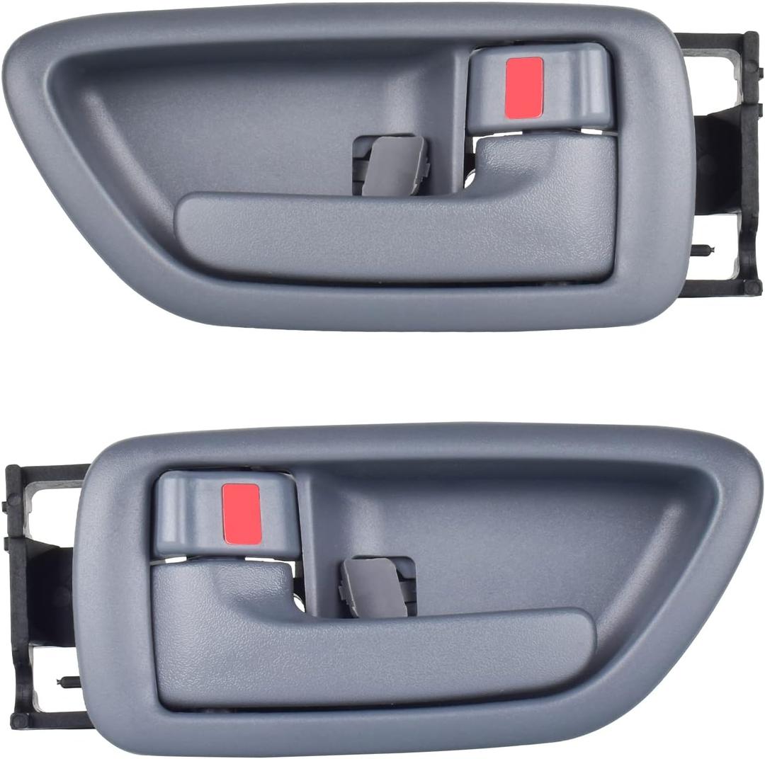 Gray Interior Door Handles for Toyota Sequoia 2001-2007,for Toyota Tundra 2004-2006 (Crew Cab Only), Front Rear Left Driver & Right Passenger 69205-0C030-B1,69206-0C030-B1