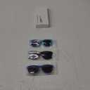 3 Pack kids sunglasses for Boys Girls Kids Polarized Sunglasses (Black+blue+light Blue)