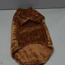 Turtleneck Sweater for Sphynx Cat Soft Coral Fleece Cat Clothes Thick Winter Warm Outfit Coat for Hairless Cats and Small Dogs Apparel with Sleeves (Brown, XXL (13.3-16 lbs))