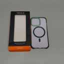 TENDLIN Crystal Clear Hard Back Soft Bumper Protective Case Compatible with iPhone 13 Pro (Black) [MagSafe Compatible, Slim Fit, Lightweight]