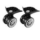 Suitcase Casters 1 Pair Luggage Wheels Replacement, Sturdy Nylon Plastic Luggage Suitcase Wheel 360 Swivel Trunk Luggage Wheel Spare Part Replacement Travel Suitcase Caster Wheels