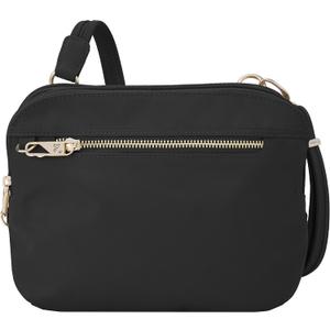 Travelon Women's Anti-theft Tailored East/West Organizer Chrossbody (Onyx)