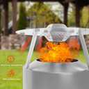 Heat Deflector for Solo Stove Yukon 27", 304 Stainless Steel Heat Diffuser with Handle & Legs,Heat Radiation for Wider Warmth Area, Compatible with Yukon 27" Outdoor Fire Pits, for Backyard, Camping