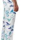 Mens Pajama Pants Soft Lightweight Lounge Sleep Pants, PJ Bottoms with Two Pockets (XXL)