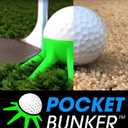 Single Pack - Practice Golf Bunker Shots Off Grass with This Training aid, no Need for Sand!
