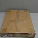 C-Shaped Side Table for Couch - Small Coffee Stand Sofa Tray Desk with Metal Frame and Waterproof Scratch Resistant, Modern End Accent for Living Room, Bedroom, Small Spaces, Rustic Brown