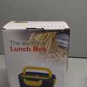 Electric Lunch Box 80W Food Warmer for Work, 12V/24V/110V Portable Lunch Warmer for Adults with 2-Pack Stainless Steel Containers, Heated Lunch Box for Car/Truck/Office/Outdoors (Black+Black)