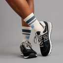 New Balance Men's 574 Core Sneaker, Black/White, 15 Wide