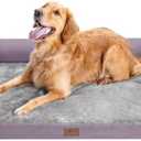 Orthopedic Large Dog Bed Washable, Orthopedic Dogs Bed with Removable Bolsters, Washable Dog Beds Cover for Extra Large Dogs, Waterproof Pet Beds and Non-Slip Bottom 21×28