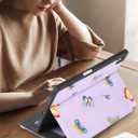 for iPad Air 11 inch Case M3 2025/M2 2024 - Air 5th/4th Generation Case 10.9'' for Women Girls Cute Embroidered Folio Stand Cover with Pencil Holder & Card Slot Kawaii Butterfly Design Cases