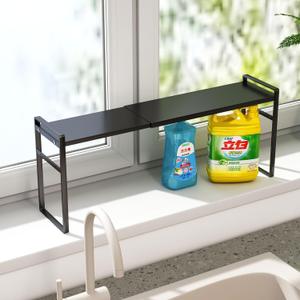 1pcs Small Narrow Tall Shelf for Windowsill Kitchen Organizer Window Sill Plant Shelf Stackable Shelves Bathroom Sill Thin Shelves for Narrow Spaces Counter Top Racks