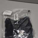Zeagoo Womens Tops Casual V Neck Shirts Floral Solid Blouse Ruffle Tunics 3/4 Sleeve Tshirt  (Medium, Black)