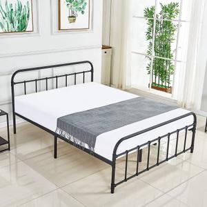 DIKAPA Twin Size Bed Frame &Base/Metal Platform Mattress Foundation/Box Spring Replacement