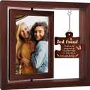 Best Friends Picture Frame, Friendship Christmas Funny Gifts for Women,Photo Frame 4x6, Besties Female BFF,Birthday Thanksgiving Long Distance Going Away Gifts for Friends Women - Best Friend Forever