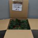 Pre-Lit Artificial Christmas Garland, Green, White Lights 50, Decorated with Pine Cones, Berry Clusters, Plug in, Christmas Decorations, 9 Feet