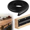 Boat Dock Bumpers, 13 Feet/26 Feet Dock Edging Guard for Piling and Pier Rub Rail for Boats Protection Black Dock Fender Bumper Includes Mounting Screws