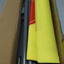 4 Panels Safety Barricade,7.8 FT Foldable Security Sign Barrier,Heavy Duty PVC Frame Barricade,DO NOT Enter" Gate High Visibility Caution Symbol Crowd Control