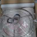 Seealle Farmhouse Table Lamps Set of 2 - Rustic Bedroom Lamps for Living Room, 22" Boho Bedside Lamp for Night Stands End Table Office Desk Lamp Nightstand Clearance Decorating with Linen Shades (A. Antique Grey)