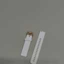 Abanen Silicone Watch Bands for Garmin Vivoactive 4S / Venu 2S / Venu 3S / Vivomove 3S, Soft Sport 18mm Quick Release Waterproof Replacement Wristband Strap for Garmin Forerunner 255s/265S (White)