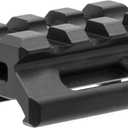 UTG Leapers MT-RSX5S Inc Super Slim Picatinny Riser Mount, 1/2" Height, 3 Slots, Black