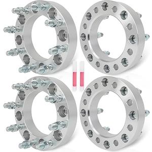 ILONPA 8x6.5 to 8x170 2 inch Wheel Spacers 126.15mm Bore for 1980-1998 Ford F250 F350, 1992-2007 E250 E350 Econoline, 9/16"-18 Studs 8 Lugs Wheel Adapters fits 1995-2010 Dodge Ram 2500 3500, Set of 4
