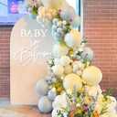Baby in Bloom Sign, 16x24 Felt Letter Baby Shower Sign Baby in Bloom Party Decor Backdrop for Boy or Girl Baby Shower Gender Reveal 1st Birthday - White