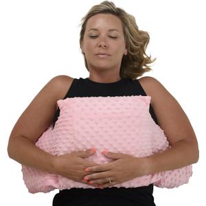 Zomaple Mastectomy Pillow - Post Surgery Pillow, Mastectomy Recovery Must Haves, Breast for After Heart Surgery, Reduction & Augmentation Patients Sleeping, Recovery Seatbelt Protection-Surgery Gift (Pink Gold Pillow Only)