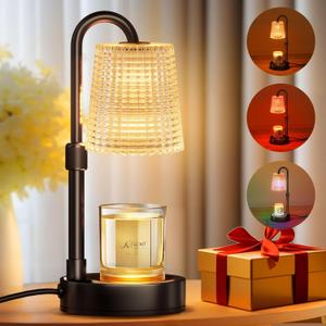 Candle Warmer Lamp with Timer Dimmer, Birthday Gifts for Women Adjustable Height RGB Warm White Electric Candle Lamp Warmer, House Warming Gifts New Home Decor Wax Melts Warmer(Metal Base) Candle Warmer Lamp with Timer Dimmer, Birthday Gifts for Women Adjustable Height RGB Warm White Electric Candle Lamp Warmer, House Warming Gifts New Home Decor Wax Melts Warmer(Metal Base)
