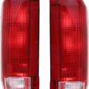 G-PLUS Tail Lights w/o Blubs Compatible with Ford F150/Bronco 1990-1996,Fit F250 F350 1990-1997 Red Lens Left & Right Faros Traseros Luces Traseras Assembly