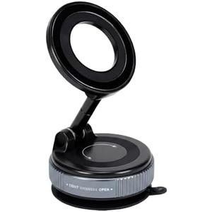 Edenseelake Car Phone Holder for Magsafe, 360° Adjustable Car Phone Mount, Strong Magnetic Vacuum Suction Cup Phone Holders for Your Car, 17 Pro Max 16 15 14 13 12 Air Plus