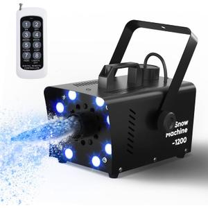 UPGREY 1200W Snow Machine for Outdoors and Indoors, Fake Snow Maker for Party