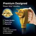 Camco Power Grip 15-Ft 50-Amp Camper/RV Extension Cord - Male to Female (NEMA 14-50P to 14-50R) - Rated for 125-250V/12500W - Features Heavy Duty Copper Wire & Weather Resistant PVC (55194)