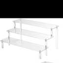 Acrylic Riser Display Stands, 3 Tier Perfume Organizer Display Shelf & Versatile Cupcake Stand Holder, Display Risers for Figures, Dessert Shelves for Party for Decoration and Organizer