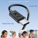 USB Type C Headphone Open Ear Adjustable Over Ear Hook Headset School Kid Corded Earphone Laptop Wired Earbuds for iPhone 17 Pro Max 16 16e 15/Samsung A17 S25 S24 Flip/Android for iPad A16/Pixel 10 9a