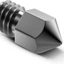 Tungsten Carbide 3D Printer MK8 Extruder Nozzle, High Temperature Printing, Super Wear Resistant, 0.4mm/1.75mm