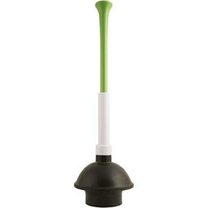PlumbCraft 14-18-in. Stow-Away Plunger with Adjustable Handle 7503500, Heavy Duty Toilet Plunger for Households, Ergonomic Plunger to Unclog Toilet, Toilet Bowl Plunger with Ergonomic Handle