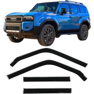 2024-2025 in-Channel Rain Guards for Toyota Land Cruiser Side Window Visor Deflectors First Edition 1958 J250