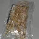 Artificial Golden Berry Stem Decorations, Fake Bead Sticks Picks Plastic Plants for Home Party Christmas Berries Stems Tree Ornaments Wreath Crafts DIY Gift Wedding Bouquet Xmas Decor Gold 6 Pcs