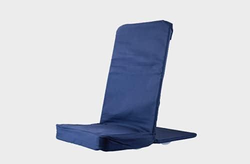 Original BackJack-Made in The USA- Tough Duck Navy Lightweight Floor Seating Chair for Gaming, Families, Parents, Daycare, Back Support, Reading, Yoga, Meditation, Dorm, School, Original Tough Duck Fabric