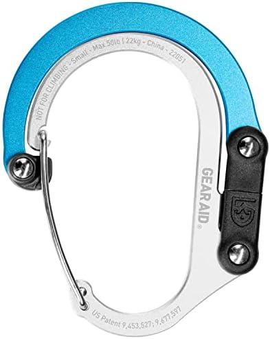 GEAR AID HEROCLIP (Small) Carabiner Gear Clip and Hook, for Hanging Bags, Purses, Lanterns, Strollers, Tools, Helmets, Water Bottles, and More