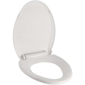 GarveeTech Toilet Seat, Sturdy Elongated Toilet Seat With Soft Close Mechanism - Effortless Installation and Cleaning, Secure Fit for Most Toilets - Classic Biscuit Finish