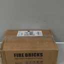 Fire Bricks, Woodstove Firebricks, High Temperature Resistant Clay Firebricks for Wood Stoves, Fireplaces, Pizza Ovens and BBQ Smokers, Size 9" X 4-1/2" X 1-1/4", Pack of 12, Red Color