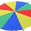 Sonyabecca Parachute for Kids 6' with 9 Handles Game Toy for Kids Play